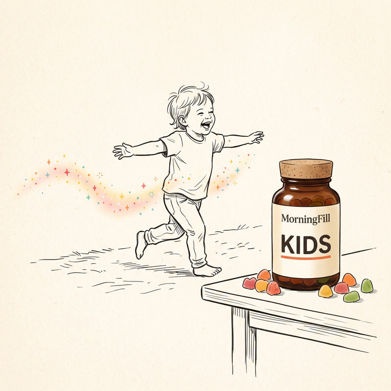 MorningFill Premium Supplements — Kids vitamin gummies for growth and immunity