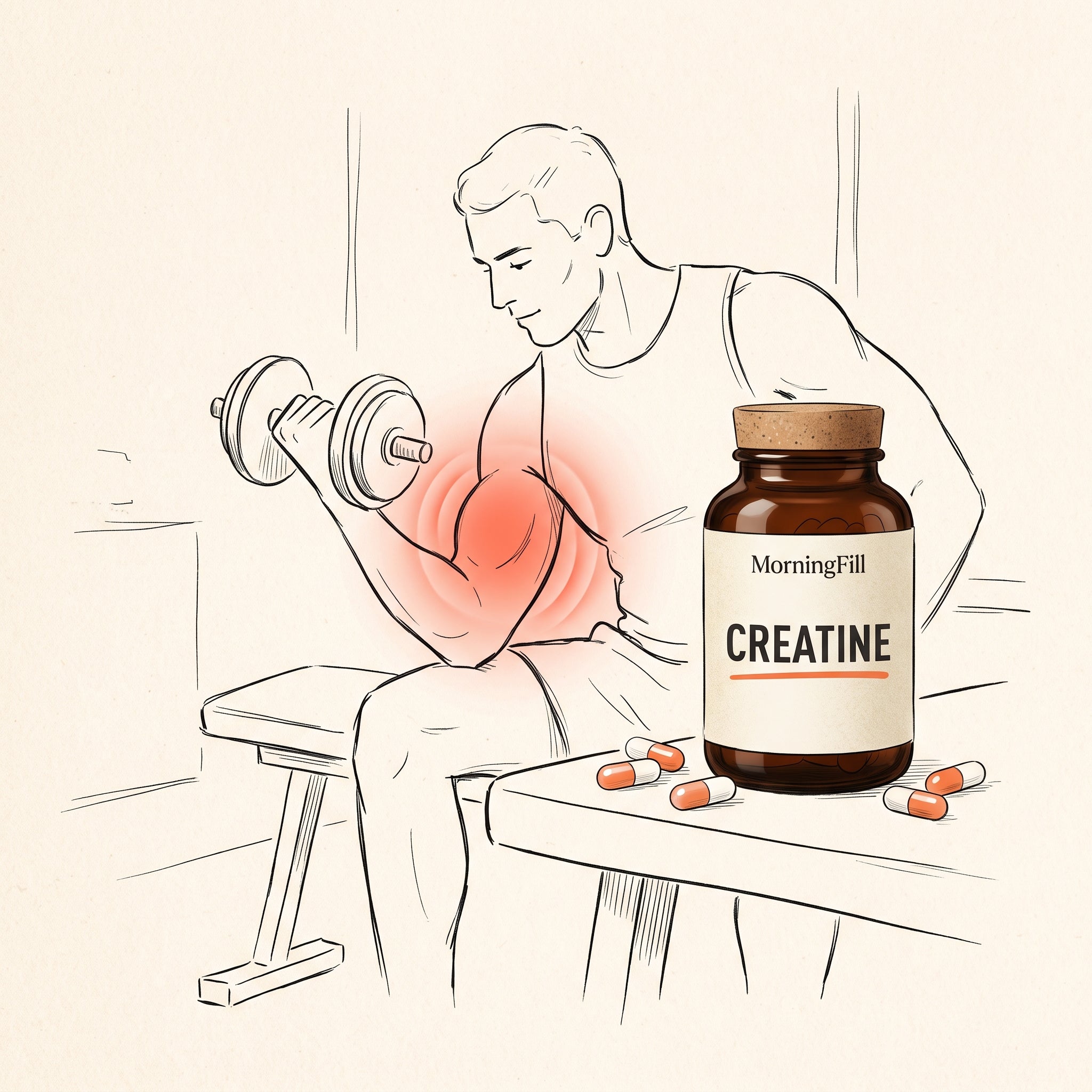 MorningFill Premium Supplements — Creatine for strength and workout recovery