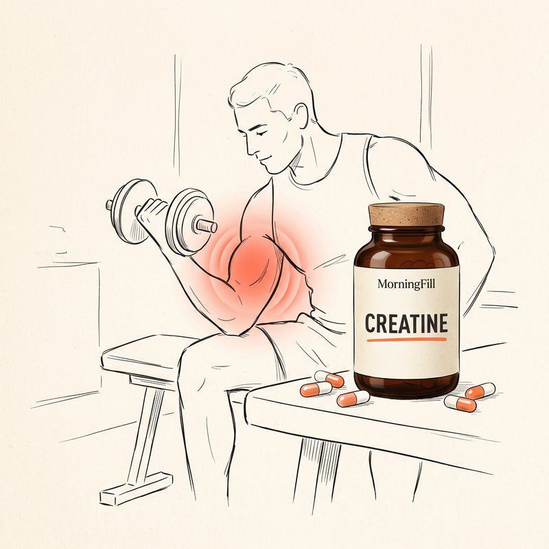 MorningFill Premium Supplements — Creatine for strength and workout recovery