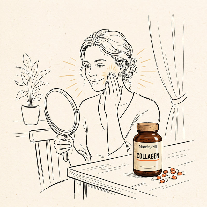 MorningFill Premium Supplements — Collagen capsules for skin and joint health