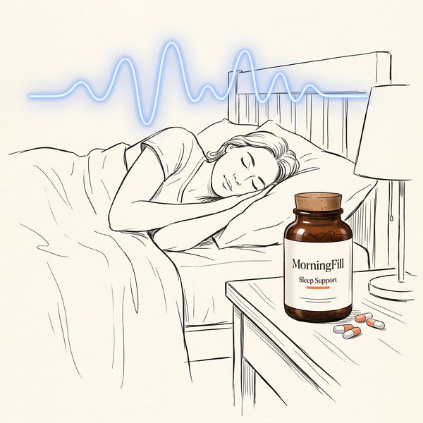 MorningFill Premium Supplements — Sleep support capsules for restful nights
