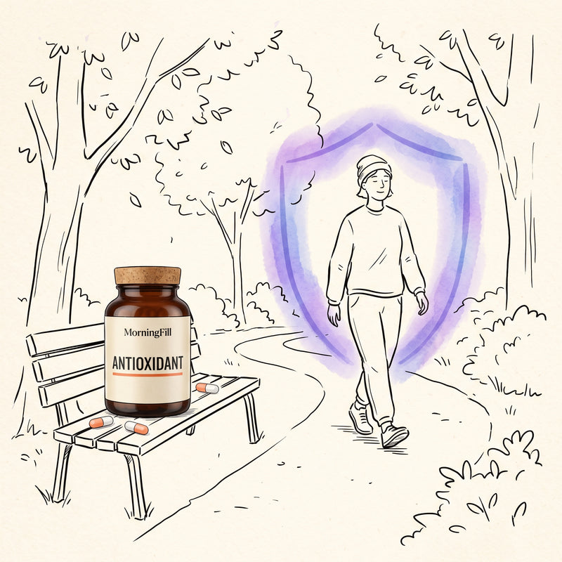 MorningFill Premium Supplements — Antioxidant capsules for cellular health