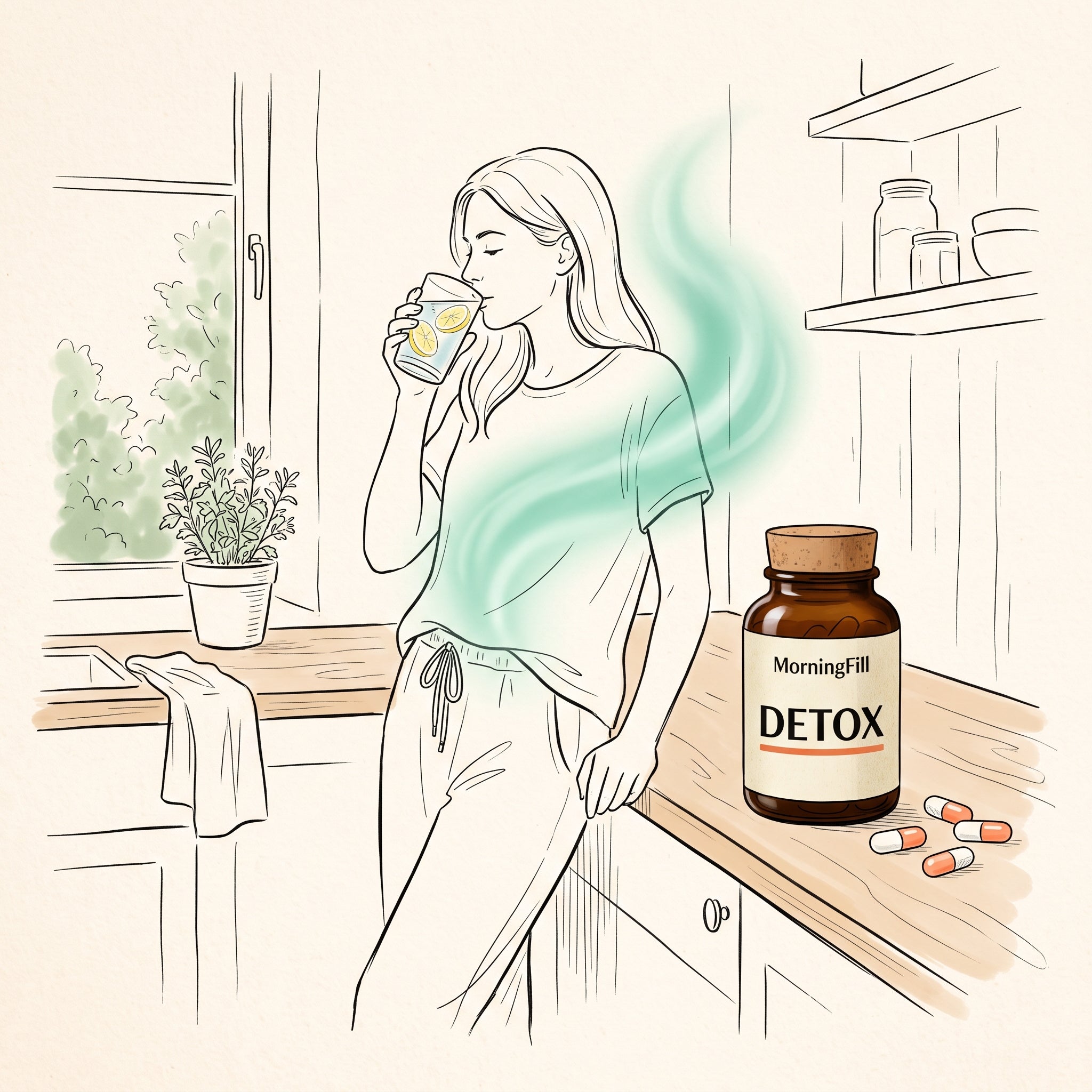 MorningFill Premium Supplements — Liver and detox capsules for natural cleansing