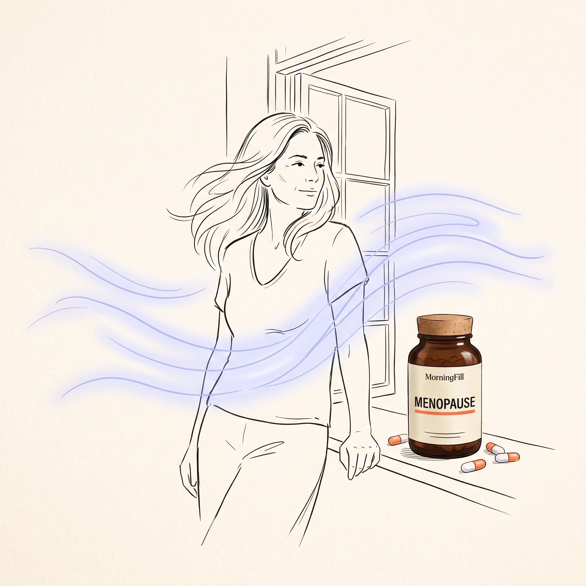 MorningFill Premium Supplements — Menopause support capsules for transition wellness