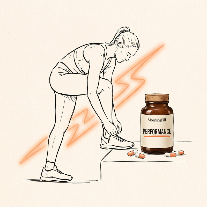 MorningFill Premium Supplements — Sports performance capsules for training and endurance