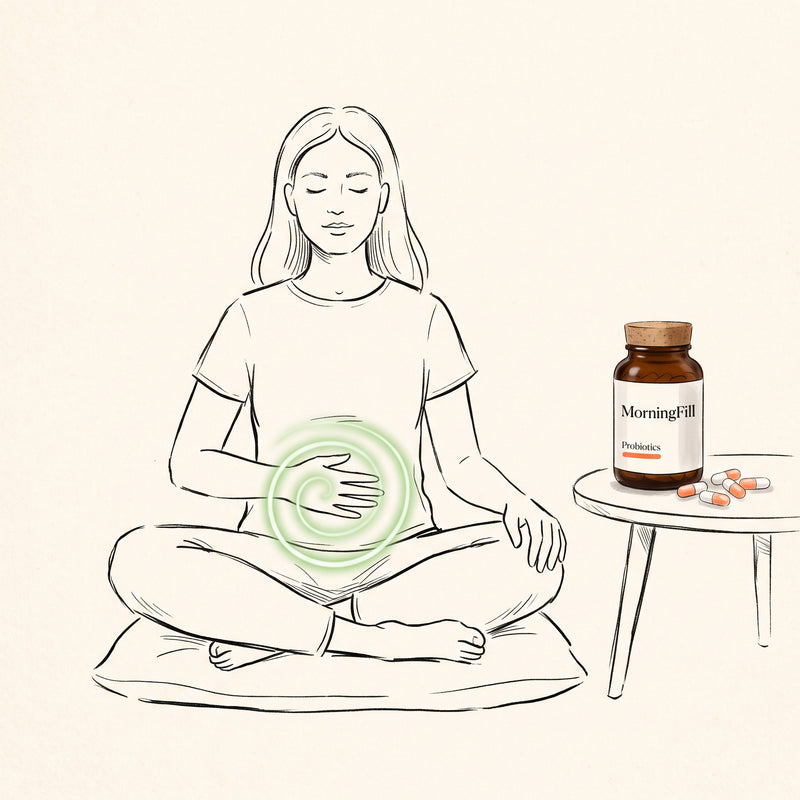 MorningFill Premium Supplements — Probiotic capsules for gut and digestive health