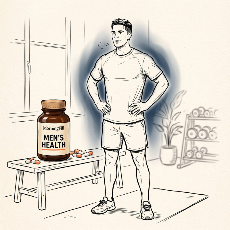 MorningFill Premium Supplements — Men's health capsules for everyday vitality