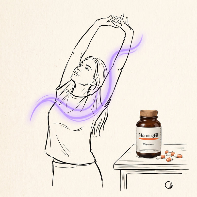 MorningFill Premium Supplements — Magnesium capsules for sleep and muscle recovery