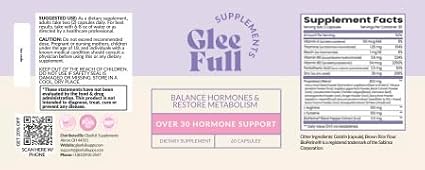 GleeFull Over 30 Hormone Support - Menopause Supplements for Women - Hormone Support for Women