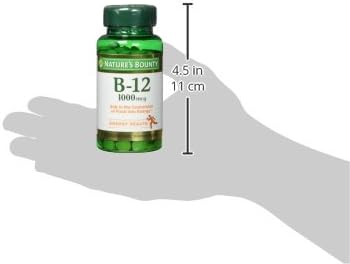 Nature's Bounty Vitamin B12 1000 mcg Supplements,Supports Energy Metabolism,200 Ct,(Pack of 2)