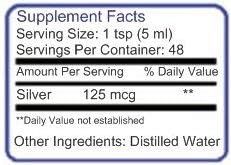 25 ppm 8 oz Colloidal Silver Natural Immune Support Health Supplement