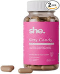 She. Kitty Candy Women's Daily Feminine Balance & Freshness Capsules, 120 Capsules with Pineapple, Mango, Red Apple Extract, Cinnamon, Fenugreek & D-Mannose | Vegan, Non-GMO