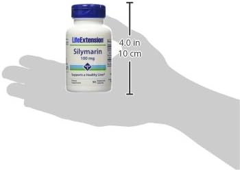 Life Extension Silymarin – Milk Thistle Extract – Supports Liver Health – Gluten-Free, Non-GMO, Vegetarian – 90 Capsules (Pack of 2)