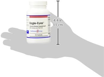 Eagle-Eyes, Optimal Vision Health with 500 mg Omega 3 Fish Oil, Lutein, Zeaxanthin, Bilberry Fruit Extract, Vitamins A, C, E, Zinc, NAC, Taurine, 90 Tablets