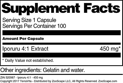 Iporuru 4:1-450 mg (100 Capsules, ZIN: 520567) - 3 Pack
