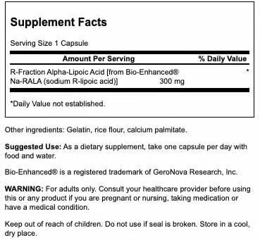 Swanson Triple Strength R-Fraction Alpha Lipoic Acid - Promotes Healthy Blood Pressure & Delivers Essential Nutrients - (30 Capsules, 300mg Each) (3 Pack)