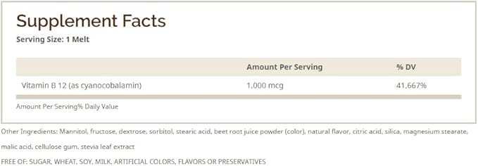 Windmill B-12 1000 Mcg Tabs 100's Windmill *New Quick-melt*, Assorted