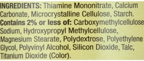 Spring Valley Vitamin B1 Tablets Dietary Supplement, 250 mg, 100 Count + Dri Store Sticker.