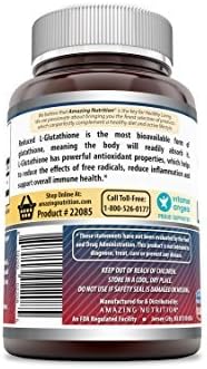 Amazing Formulas L-Glutathione 500 Mg Supplement | Vegetarian Capsules | Non-GMO | Gluten-Free | Made in USA (1 Pack | 120 Count)