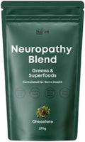 The Nerve Brand Neuropathy Superfood Blend, Greens Powder with R Alpha Lipoic Acid & Lions Mane for Nerve Support, Chocolate, 30 Servings