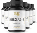 Golden After 50 NitrolFlo-9 - Nature-Powered Nitric Oxide Supplement with Pomegranate Extract, Grape Seed, and S7 - Supports Nutrient Circulation and Optimal Energy - 6 Bottles