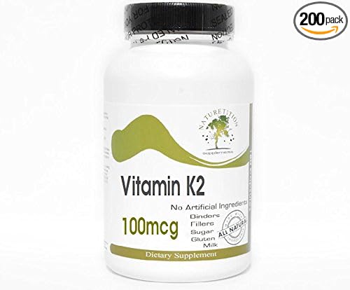 Vitamin K2 100mcg ~ 200 Capsules - No Additives ~ Naturetition Supplements