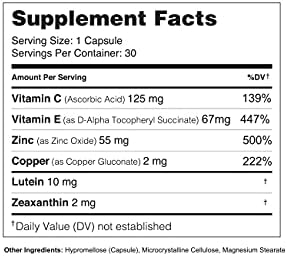 Premier Formula for Eye Health - Three Month Supply - Developed for Age Related Macular Support (AMD) - Only 1 Pill Per Day