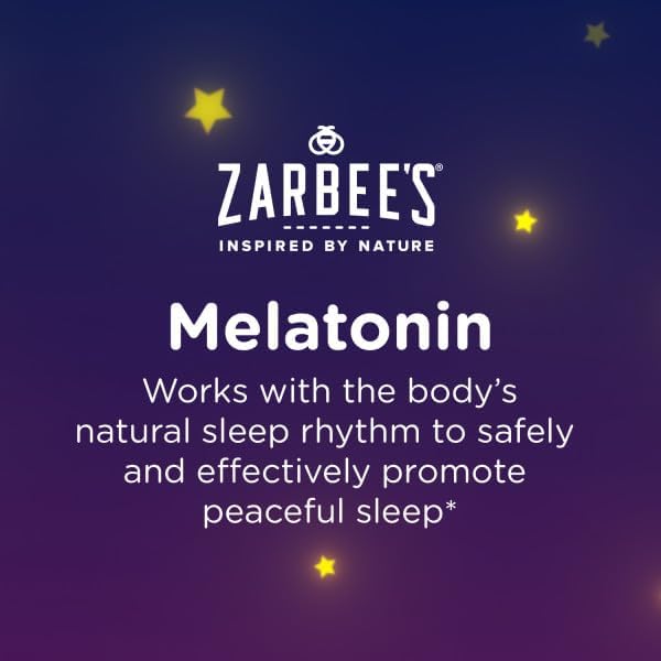 Zarbee's Kids Sleep Supplement Liquid with 1mg Melatonin; Drug-Free & Effective; Easy to Take Natural Berry Flavor for Children Ages 3 and Up; 1 Fl Oz Bottles,(Pack of 4)