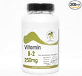 B-2 Vitamin 250mg ~ 200 Capsules - No Additives ~ Naturetition Supplements