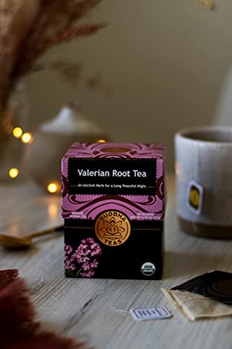 Buddha Teas Organic Valerian Root Tea - OU Kosher, USDA Organic, CCOF Organic, 18 Bleach-Free Tea Bags