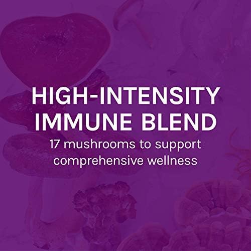 Host Defense MyCommunity Capsules - 17 Species Blend Mushroom Supplement for Immune Support - Herbal Aid with Lion's Mane, Reishi. Chaga, Cordyceps, Turkey Tail & More - 120 Capsules