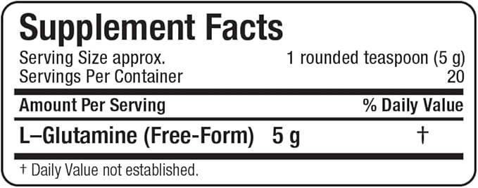 ALLMAX L Glutamine Powder 100g, Fermented L-Glutamine Powder Pure, Unflavored Glutamine Supplement for Gut Health, Recovery & Immune Support, Vegan, Gluten Free