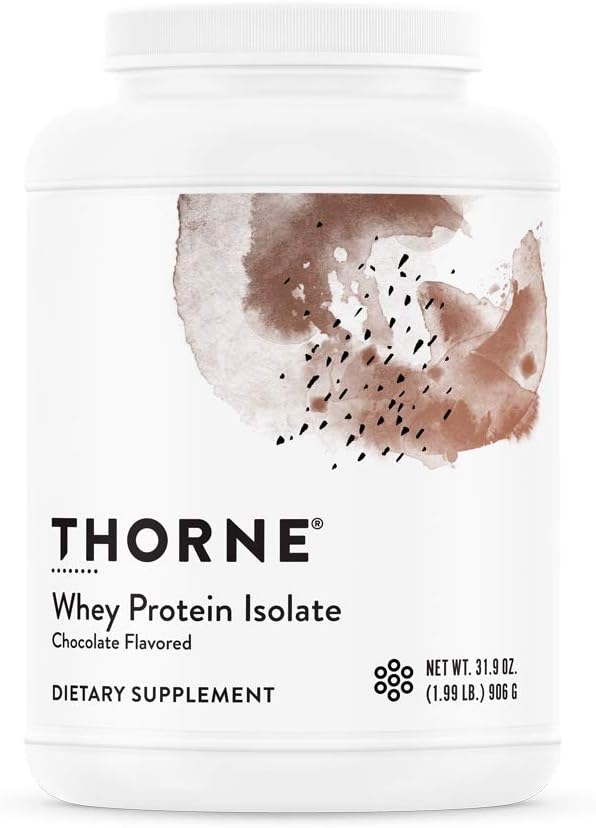 THORNE - Whey Protein Isolate (Chocolate, 31.9 Oz) & Amino Complex (Berry, 8 Oz) Bundle - Supports Muscle Repair & Recovery - NSF Certified for Sport - Gluten Free, Soy Free