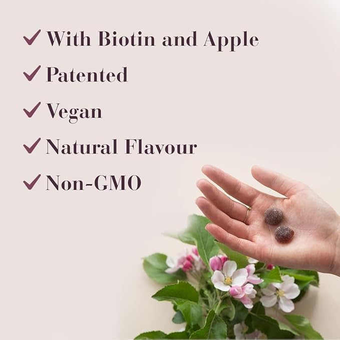 New Nordic Hair Volume Gummies - Biotin Supplement for Hair Growth - Contains Horsetail, Millet & Zinc - Supports Healthy Growth & Strength - 60 Vegan Gummies (Pack of 2)