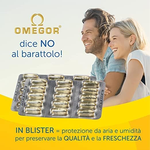 OMEGOR Omega 3 1000mg Fish Oil Capsules IFOS Certified Vitality 1000 DHA EPA Omega3 Supplement - No Fishy Aftertaste, Non-GMO (90 Softgels)