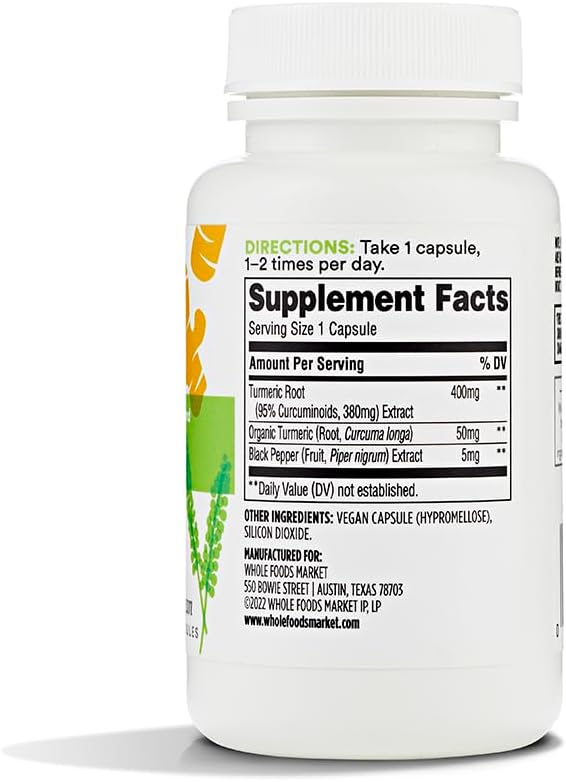 365 By Whole Foods Market, Turmeric, 60 Count (Pack of 2)