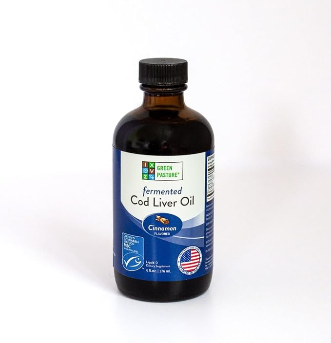 Green Pasture - Fermented Cod Liver Oil Liquid - 6 fl. oz. - Cinnamon