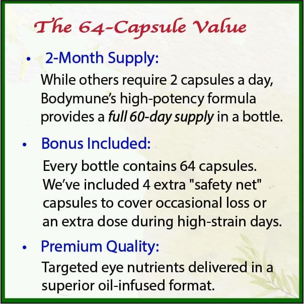 Advanced EyeCare | USDA Organic Eye Health Supplement with Lutein & Zeaxanthin | Maqui, Goji & Sea Buckthorn Extracts | 60-Day Supply | Vegan, Non-GMO, Made in USA