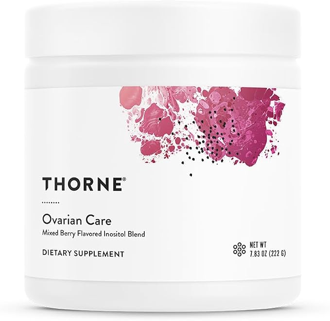 THORNE - Ovarian Care - Promotes Healthy Ovarian Function & Fertility Health* - Inositol, CoQ10, Folate & Polyphenols - Women's Health Supplement - Mixed Berry - Third-Party Certified - 60 Servings