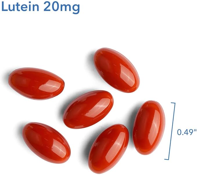 ARG Lutein 20 mg Key Eye Nutrient - Supplement to Support Eye Health - Delivers 20 mg Lutein with 1 mg Zeaxanthin - Carotenoid Antioxidant - Vegetarian & Hypoallergenic - 60 Servings - 60 Capsules