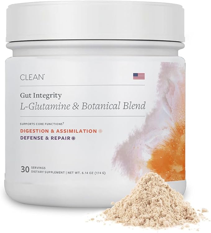 Gut Integrity L-Glutamine Powder, 5g Per Serving with Aloe, Slippery Elm & Marshmallow Root, Gut Lining & Digestive Comfort Support, Unflavored, 30 Servings