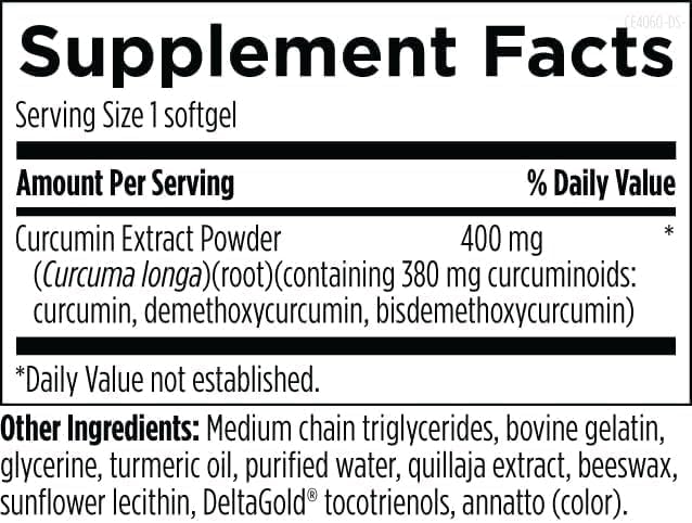 Designs for Sport Curcumin Complex - Supports Muscle Health Post-Exercise* - With Curcuminoids & Turmeric Oil - NSF Certified for Sport - 60 Softgels