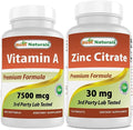 Best Naturals Vitamin A 25000 IU & Zinc Citrate 30 mg