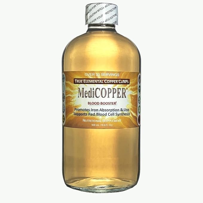 True Colloidal Copper - 500 mL in a BPA Free Plastic Bottle