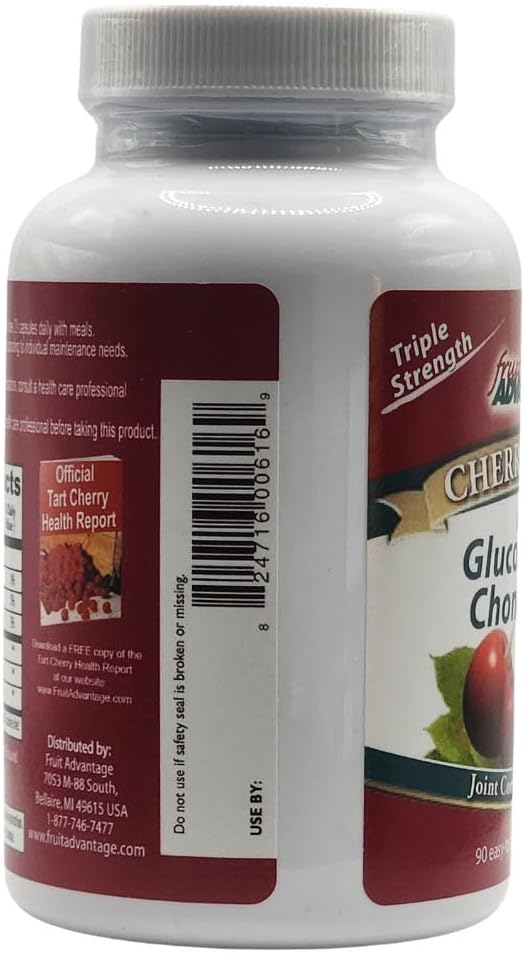 Cherry Prime Montmorency Tart Cherry with Glucosamine & Chondroitin - 90 Capsules (Case of 12)