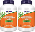 NOW Foods Ashwagandha Extract 450 mg Vegan, Kosher, Non-GMO - 240 Veg Capsules, (Pack of 2)