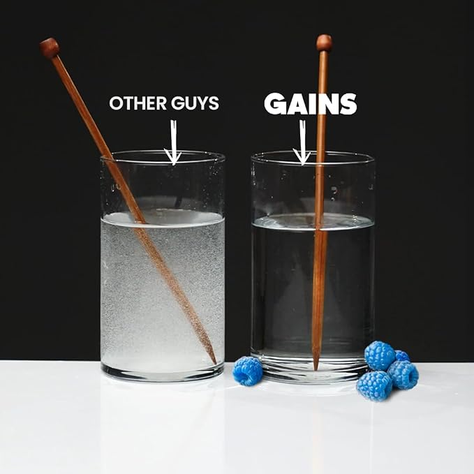 Gains in Bulk Instantized Creatine Monohydrate for Men & Women, Soluble Pre Workout Powder, Supports Muscle Building, Strength and Performance, Bodybuilding Supplements, Blue Raspberry, 30 Servings