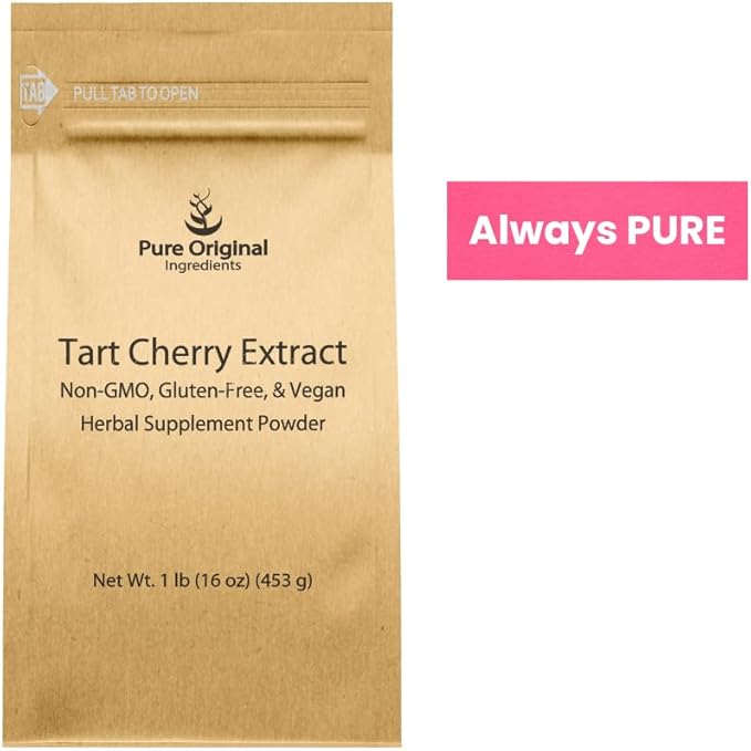 PURE ORIGINAL INGREDIENTS Tart Cherry Extract (1 lb) Non-GMO, Herbal Supplement