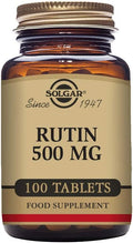 Solgar Rutin 500 mg, 100 Tablets - Antioxidant - Natural Bioflavonoid - Vegan, Gluten Free, Dairy Free, Kosher - 100 Servings