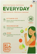 IKIGAI Vitamin D3, Magnesium & Zinc Transdermal Patch – 30 Peel & Stick Daily Vitamin Patches for Men & Women | Easy External Use Only Skin Patches | Pill-Free Supplement Alternative